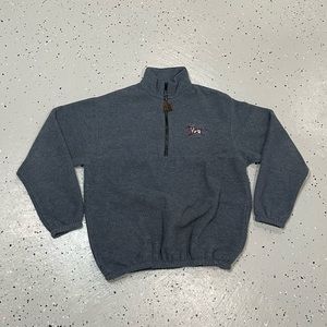 Vintage 80s Auburn Sportswear Fleece Jacket Native American Size Large Grey